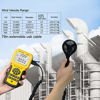 Picture of Pro HVAC Anemometer Handheld CFM Meter Wind Speed Meter with Backlight Max/Min/Avg Functions for Measuring Wind Speed Air Velocity, Temperature Air Flow Meter CFM Meter-AP-856A