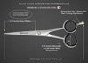 Picture of Ruvanti Professional Hair Cutting Scissors - Sharp Blades Hair Shears/Barber Scissors/Mustache Scissors - J2 Stainless Steel Hair Scissors - 6.5"- Haircut/Hairdresser Scissors for Kids, Men and Women.