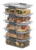 Picture of Rubbermaid Brilliance Food Storage Container, BPA free Plastic, Medium, 3.2 Cup, 5 Pack, Clear