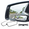 Picture of Ampper Rectangle Blind Spot Mirror, 360 Degree HD Glass and ABS Housing Convex Wide Angle Rearview Mirror for Universal Car Fit (Pack of 2)