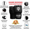 Picture of Hawk Padded Inner Gloves Training Gel Hand Wraps for Boxing Quick Wraps Men & Women Kickboxing Muay Thai MMA Bandages Fist Knuckle Wrist Protector Handwraps (Pair) (Black, L/XL)