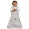 Picture of HALO 100% Cotton Sleepsack Swaddle, 3-Way Adjustable Wearable Blanket, TOG 1.5, Heather Grey, Small, 3-6 Months