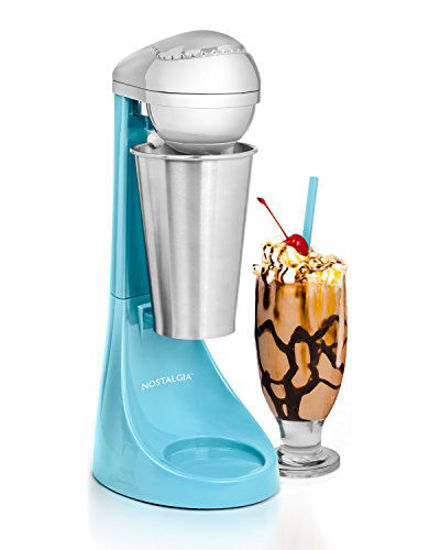 Picture of Nostalgia Electric MLKS100BL Two-Speed Milkshake Maker, 16-Ounce, Blue