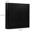 Picture of RECUTMS Photo Album 4x6 Pockets Holds 600 Photos Large Capacity for Baby Vacation Wedding Family Anniversary Memory Photo Album Slots with Tree Pattern Plain PU Leather Cover 5 Per Page (Black)