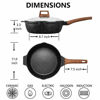 Picture of ESLITE LIFE Deep Frying Pan with Lid Nonstick Jumbo Cooker Saute Pan with Granite Coating, 11 Inch (5 Quart)