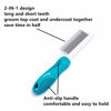 Picture of Pet Comb, Long and Short Teeth Comb for Dogs & Cats, Pet Hair Comb for Home Grooming Kit, Removes Knots, Mats and Tangles