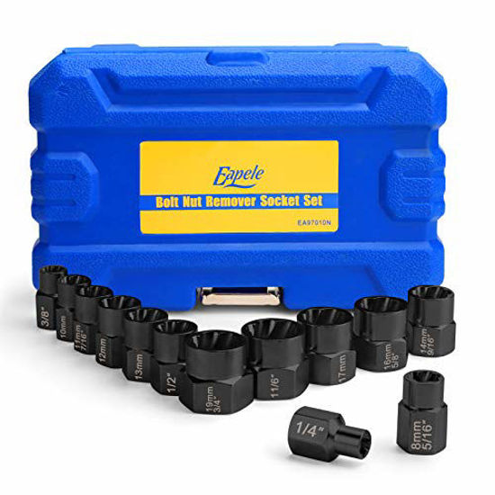 Picture of Eapele Impact Bolt Nut Removal Extractor Socket Tool Set (13pcs)