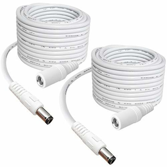 Picture of SIOCEN2-PackDC Power Extension Cable 13ft 5.5mm x 2.1mm 12V DC Security Camera Extension Cord Male to Female for CCTV Wireless Indoor,Standalone LED Strip,DC Power Supply Adapter Extender Cable