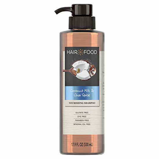 Picture of Sulfate Free Shampoo, Dye Free Nourishing Treatment, Coconut and Chai Spice, Hair Food, 17.9 FL OZ