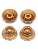 Picture of Metallor Electric Guitar Top Hat Knobs Speed Volume Tone Control Knobs Compatible with Les Paul LP Guitar Parts Replacement Set of 4Pcs. (Gold)