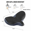 Picture of YLG Oversized Comfort Bike Seat Comfortable Replacement Bike Saddle Memory Foam Soft Bike Saddle Waterproof Universal Fit Bicycle Seat for Women Men (a-Outdoor Bike Seat)