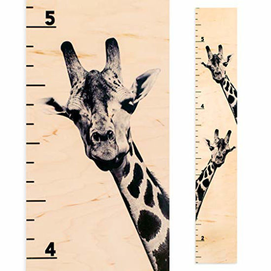 Picture of Giraffe Growth Chart | Wooden Height Chart for Kids, Boys & Girls (Two Giraffes)