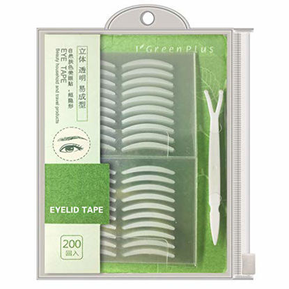 Picture of 400Pcs Natural Invisible Single Side Eyelid Tape Stickers Medical-use Fiber Eyelid Lift Strip, Instant Eye Lift Without Surgery, Perfect for Uneven Mono-Eyelids, Slim