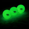 Picture of R&L Glow Golf Balls for Night Sports - Tournament Fluorescent Glowing in The Dark Golf Ball - Long Lasting Bright Luminous Balls Rechargeable with UV Flashlight - Included (3 Pack)