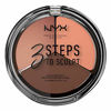 Picture of NYX PROFESSIONAL MAKEUP 3 Steps to Sculpt, Face Sculpting Contour Palette - Deep