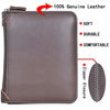 Picture of Large Credit Card Holder Wallet Genuine Leather Passport Holder 42 Card Slots (Coffee)