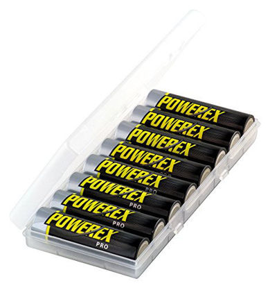 Picture of Powerex PRO High Capacity Rechargeable AA NiMH Batteries (1.2V, 2700mAh) - 8-Pack, (MH-8AAPRO-BH)