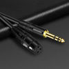 Picture of DREMAKE Balanced Cable 10 Foot TRS 6.35mm (1/4 Inch) Male to XLR Female Mic Cable for Amplifier, Speakers - Black