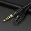 Picture of DREMAKE Balanced Cable 10 Foot TRS 6.35mm (1/4 Inch) Male to XLR Female Mic Cable for Amplifier, Speakers - Black