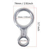 Picture of NewDoar Climbing Gear Downhill Equipment, Descender Rappel Rock Climbing Descending Belaying Equipment Rescue Figure 8 Descender Rigging Plate 35KN for Climbing Belaying and Rappeling Device(White)