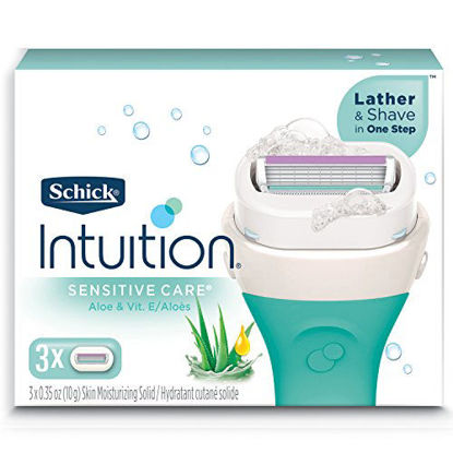 Picture of Schick Intuition Sensitive Skin Womens Razor Refills with Vitamin E & Aloe, Pack of 1(count of 1)