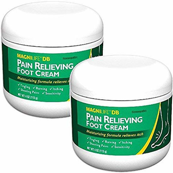 Picture of MagniLife DB Pain Relieving Foot Cream, Calming Relief for Burning, Tingling, Shooting & Stabbing Foot Pain, Moisturizing Foot Cream Suitable for Diabetic and Sensitive Skin - 2 Packs of 4 oz