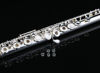 Picture of Glory Silver Plated Intermediate Open/Closed Hole C Flute with Case,Tuning Rod,Polish Cloth,Joint Grease,a pair of Gloves and screw driver