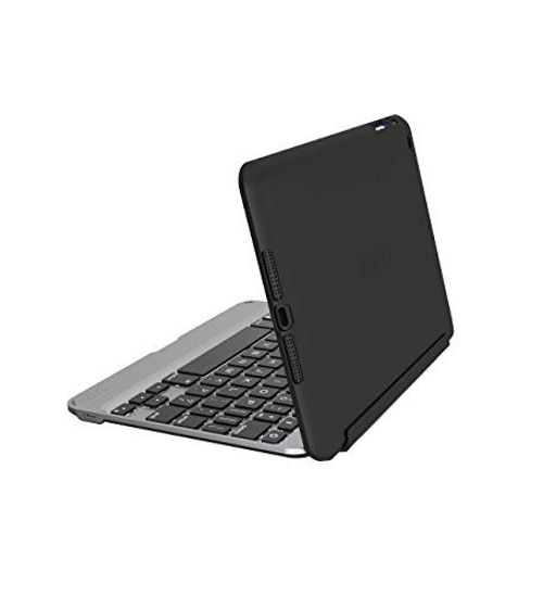 Picture of ZAGG Slim Book Ultrathin Case, Hinged with Detachable Bluetooth Keyboard for Apple iPad mini 4 - Black