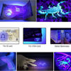 Picture of wollcocer Black Light UV Flashlight LED 7w 300lm SK68 Zoomable Ultraviolet Blue Light Torch for Scorpions Dog Cat Pet Urine Detector Fluorescent Minerals