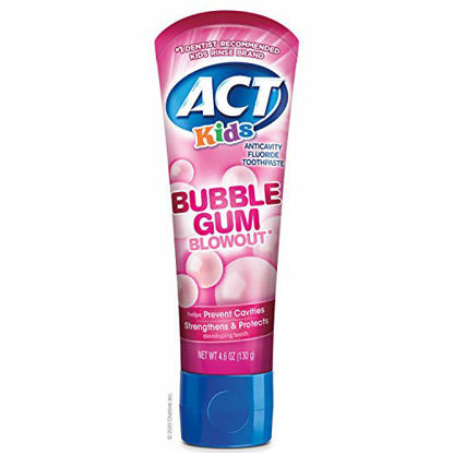 Picture of ACT Kids Bubblegum Blowout Toothpaste, 4.6 Ounce