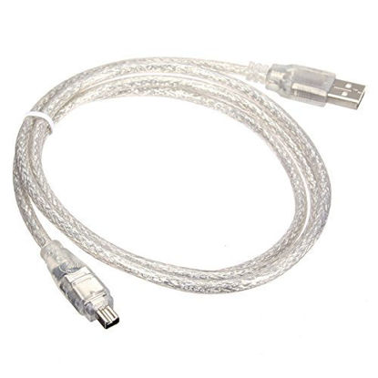 Picture of Cablecc USB Male to Firewire IEEE 1394 4 Pin Male iLink Adapter Cord Cable for Sony DCR-TRV75E DV Adapter