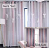 Picture of Yancorp 84 inch Length Room Darkening Blackout Pink Grey Rainbow Curtains for Girls Bedroom Kids Room Ombre Window Panels Living Room(Pink Grey, W52 X 84")