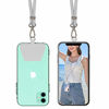 Picture of SS Crossbody Phone Lanyard,Cell Phone Lanyard Tether Lasso Patch with Adjustable Neck Strap ompatible with Any Cell Phone iPhone Smartphones - Grey