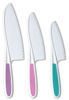 Picture of Tovla Jr. Knives for Kids 3-Piece Nylon Kitchen Baking Knife Set: Children's Cooking Knives in 3 Sizes & Colors/Firm Grip, Serrated Edges, BPA-Free Kids' Knives (colors vary for each size knife)