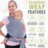 Picture of Baby Wrap Carrier - All in 1 Stretchy Baby Sling - Baby Carrier Sling - Baby Carrier Wraps - Baby Carriers for Newborn, Infant - Baby Holder Straps - Baby Slings - Baby Sling Wrap (Classic Gray)