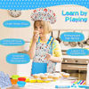 Picture of KALUDYA Kids Cooking and Baking Set,37 Pcs Kids Baking DIY Activity Kit Includes Kids Chef Hat and Apron, Oven Mitt,Cookie Cutters,Junior Cooking Set Kids Gift for 6+ Year Old Girls, Boys (Blue)