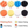 Picture of SIQUK 38 Pieces Car Polishing Pad Kit 3 Inch Buffing Pads Foam Polish Pads Polisher Attachment for Drill