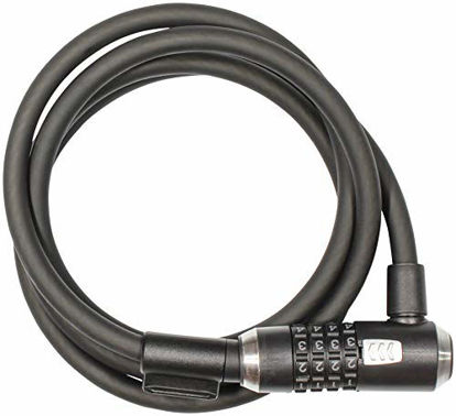 Picture of Kryptonite KryptoFlex 815 8mm Combo Cable Bicycle Lock, Black, 8mm x 152cm