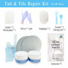 Picture of Bathtub Repair Kit 5oz White for Repairing Bathtubs, Ceramic Tiles & Acrylic Repair Kit for Porcelain, Fiberglass, Ceramics, Sinks, Porcelain Countertops Cracks, Holes, Scratches