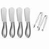 Picture of Spreader Knife Set,6-Piece Cheese and Butter Spreader Knives,Mini Serving Tongs,Stainless Steel Multipurpose Butter Knives