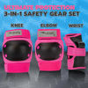 Picture of Flybar Knee and Elbow Pads, Wrist Guards Protective Safety Gear Set - Multi Sport Protection For Skateboarding, BMX, Pogoing, Inline Skating, Scooter - Kids, Teen & Adult Sizes (Pink, Medium)