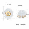 Picture of Real Gold Earring Backs Hypoallergenic Soft Clear Silicone Earrings Backings Replacements Secure Safety for Studs