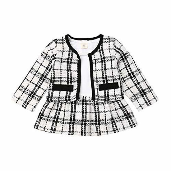 Black and white clearance plaid toddler skirt