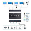 Picture of Cable Matters 4 Port USB 3.0 Switch Hub USB Sharing Switch for 4 Computers and USB Peripherals - Button or Wireless Remote Control Swapping - Includes a USB-C Adapter for USB-C and Thunderbolt 3