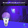 Picture of Bluex Bulbs 2 Pack LED Black Light Bulb, 9W A19 E26 Blacklight Bulb Level 385-400nm, Body Paint, Glow in The Dark LED Light Bulb Neon Glow Fluorescent Poster Black Bulb (2 Pack)