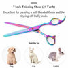 Picture of Moontay Professional Dog Grooming Scissors Set, 7 Inch/8 Inch Pet Grooming Scissors Chunkers Shears for Dog, Curved Dog Grooming Scissors, Thinning Shears for Dog with Grooming Comb