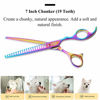 Picture of Moontay Professional Dog Grooming Scissors Set, 7 Inch/8 Inch Pet Grooming Scissors Chunkers Shears for Dog, Curved Dog Grooming Scissors, Thinning Shears for Dog with Grooming Comb