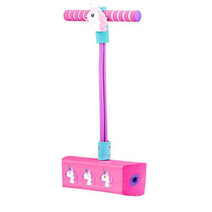 Picture of Flybar My First Foam Pogo Jumper for Kids Fun and Safe Pogo Stick for Toddlers, Durable Foam and Bungee Jumper for Ages 3 and up, Supports up to 250lbs (Unicorn)