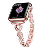 Picture of SHGM Compatible for apple Watch Band Series SE/7/6/5/4/3/2/1 Diamond Decoration Stainless Steel Metal Chain Steel Belt Feminine Universal Bracelet Christmas ' Gifts for Women(Rose gold 42/44mm and white Diamond)