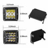 Picture of SWATOW INDUSTRIES 3 Inch Black LED Pod Covers 2PCS Square LED Light Bar Covers LED Cube Covers Protective Polycarbonate Light Bar Lens Covers